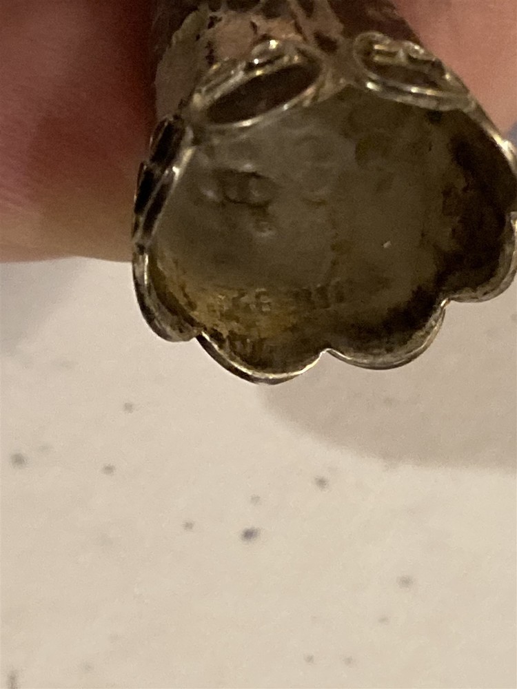 antique silver thimble for sewing
