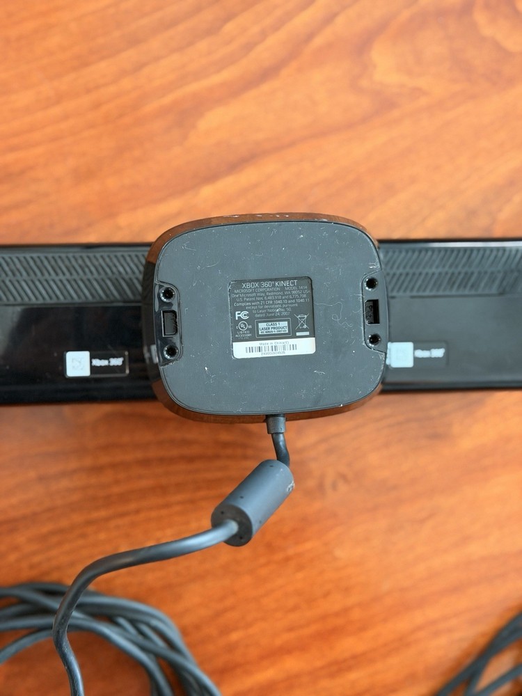 Microsoft Xbox 360 Kinect Motion Sensor Camera Black USB 6ft Cable