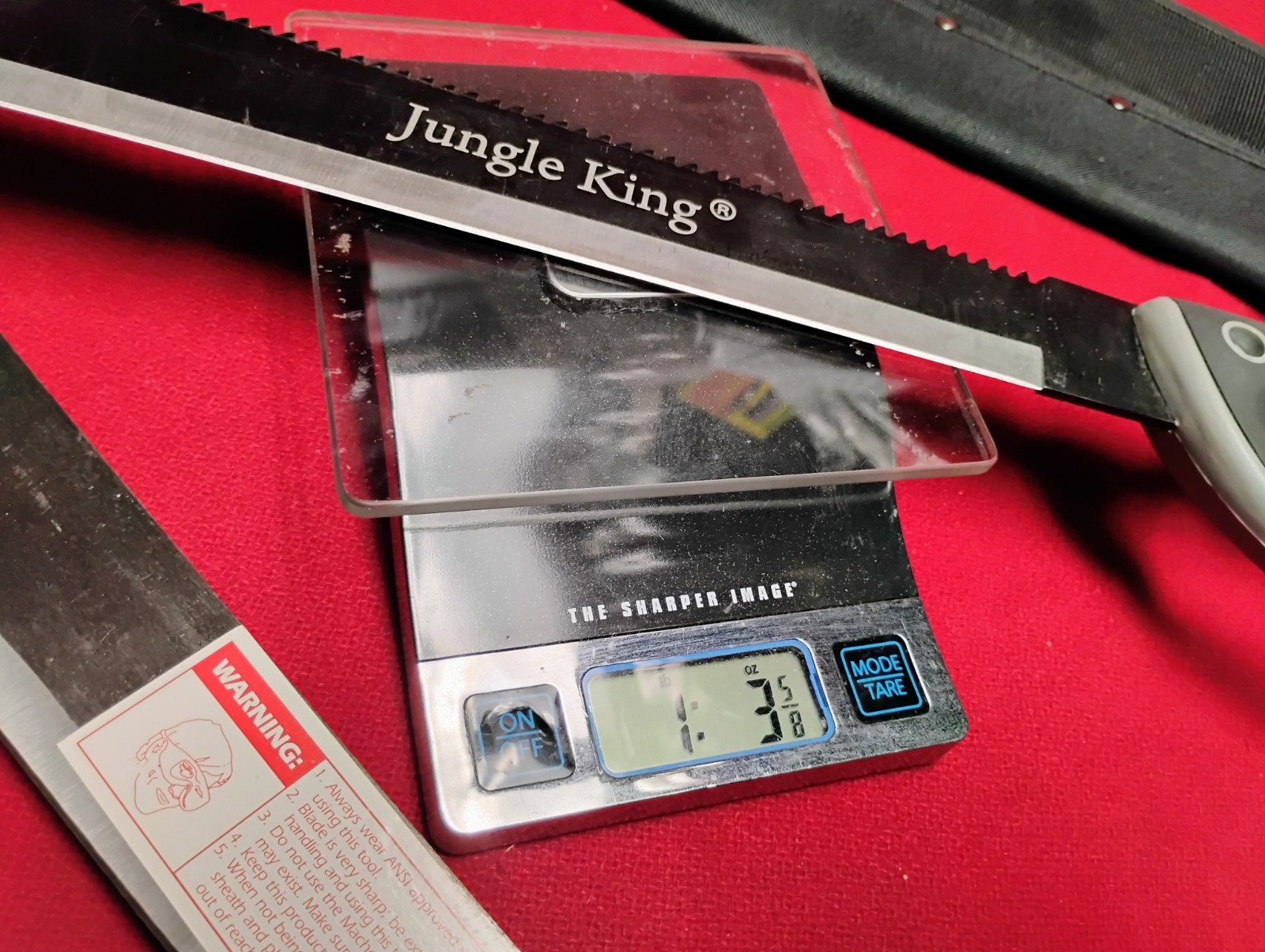 Mechete 2pc lot Mintcraft & Jungle King 21" & 15" blades with sheaths good cond