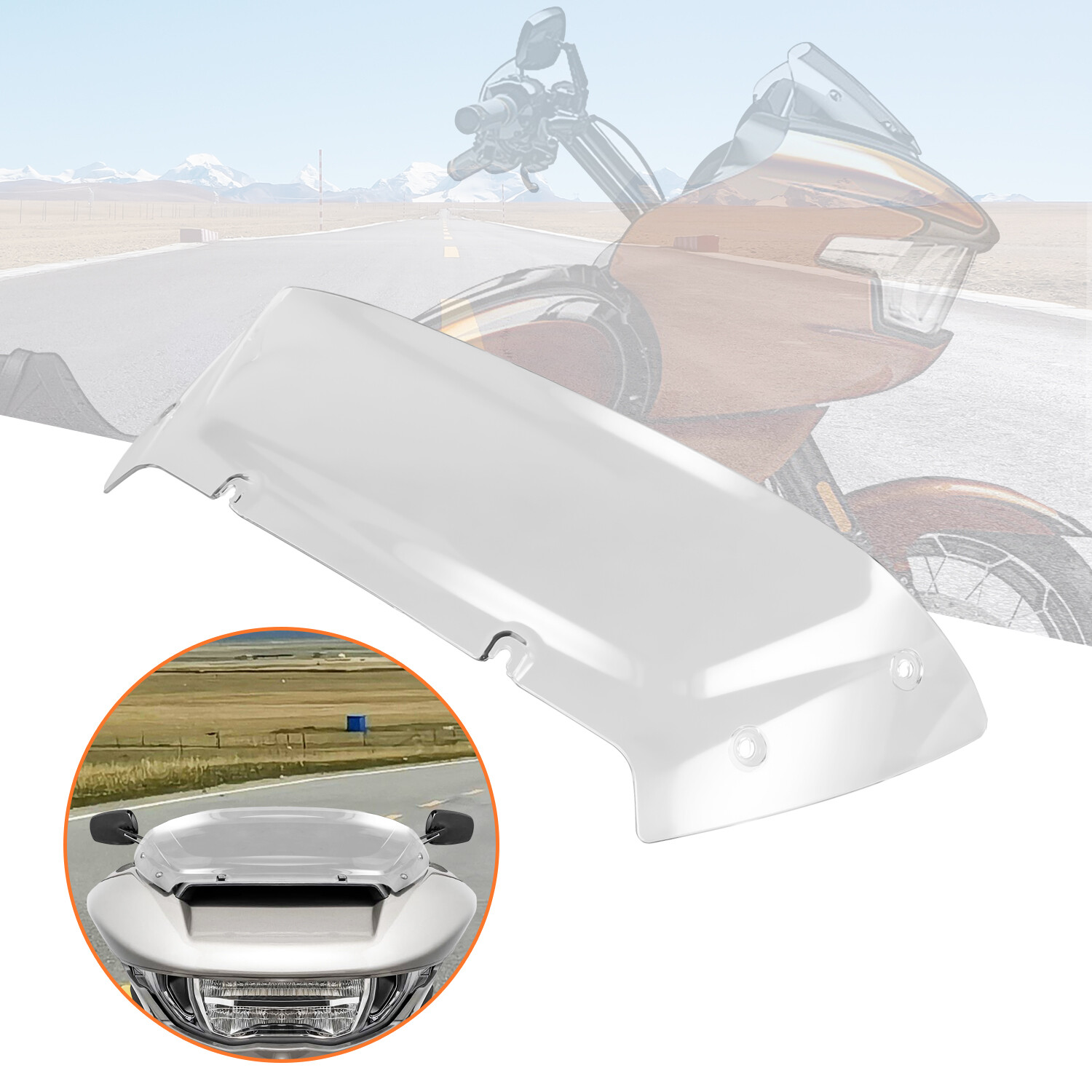 Motorcycle Screen Windscreen For Harley CVO Road Glide FLTRXSE 2023-2024 Clear