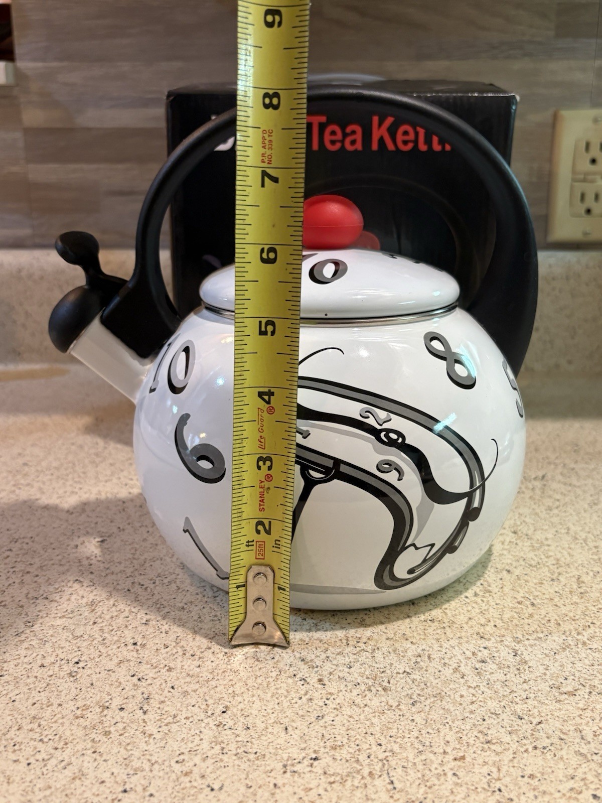 Rare SALVADOR DALI Melting Clock Tea Kettle In Original Box