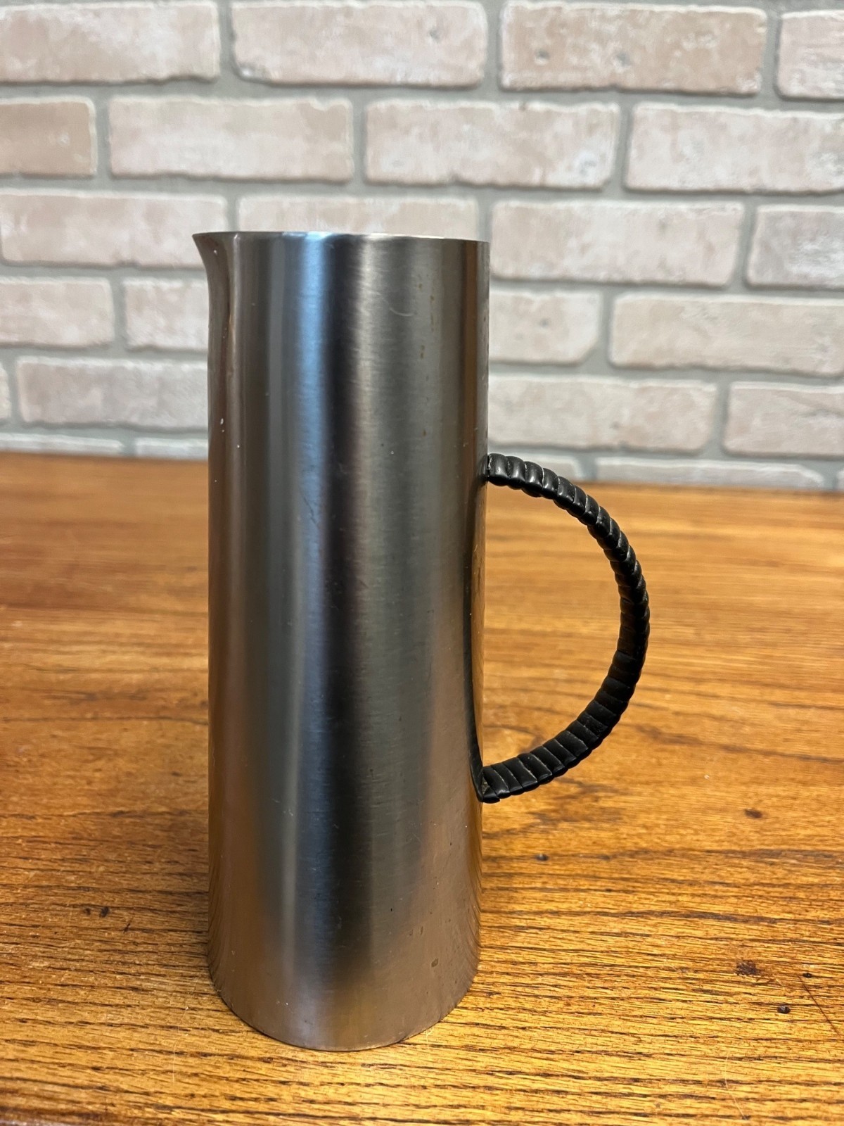 Vintage 1960s MCM Swedish Nils Nisbel Gabis Stainless Steel Pitcher Cocktail