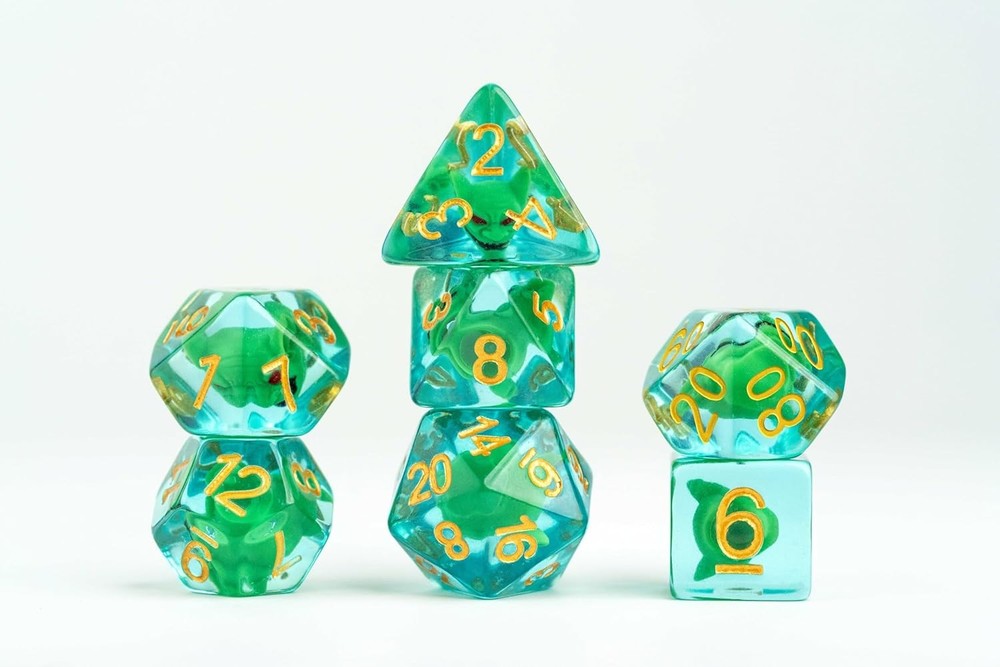 FanRoll Pathfinder Goblin Inclusion Dice Set