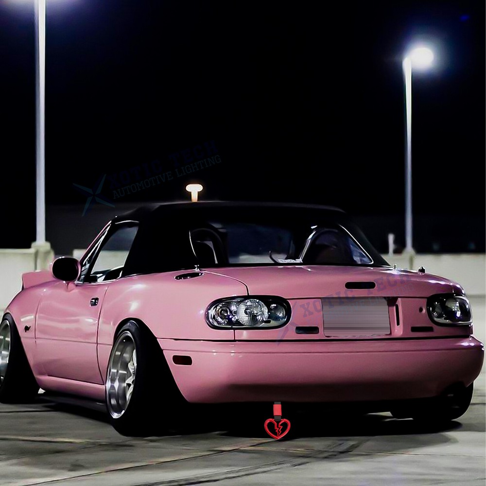 Tsurikawa Broken Heart JDM Drift Handle Ring Loop Bumper Warning Car Accessory