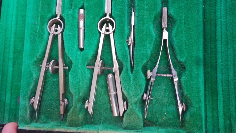 Precision No 12 MAPEO Germany Steel Engineering Compass Set drafting drawing