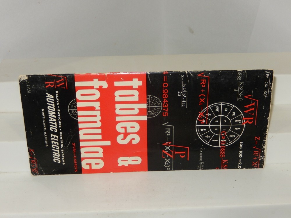 Automatic Electric Booklet Conversion Factors Tables/Formulae 60s A
