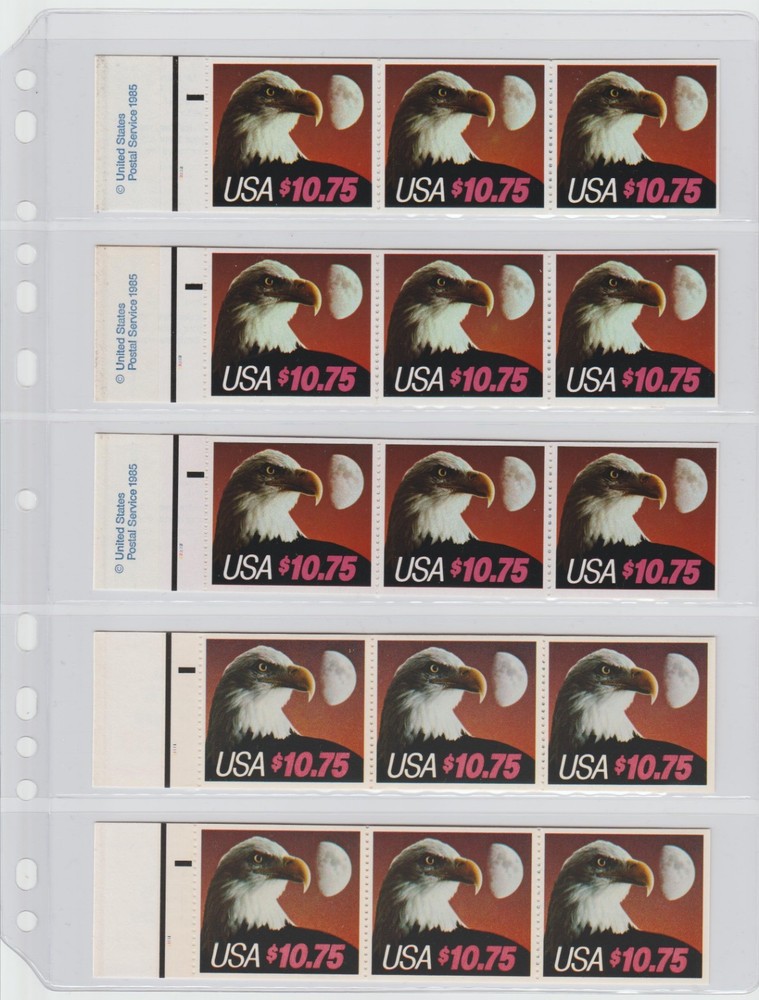 60 Anchor 5C ( 5-rows) Crystal-Clear Stock Sheets / Single Sided- FREE Shipping.