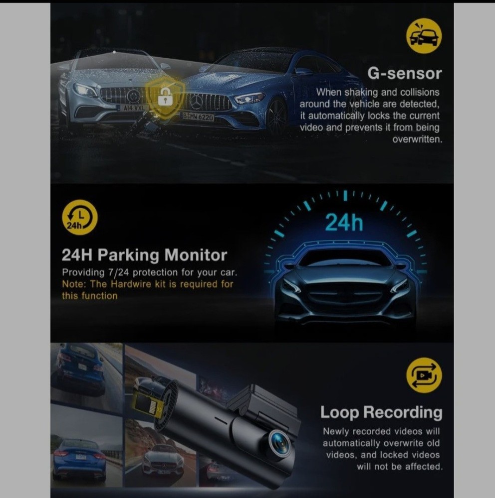 GKU D600 PRO Dashcam