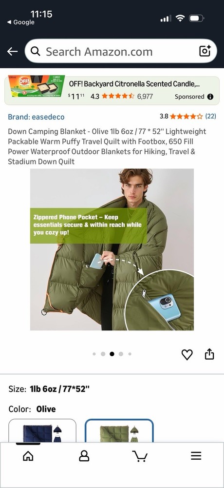 Easedeco Camping Blanket (gray)