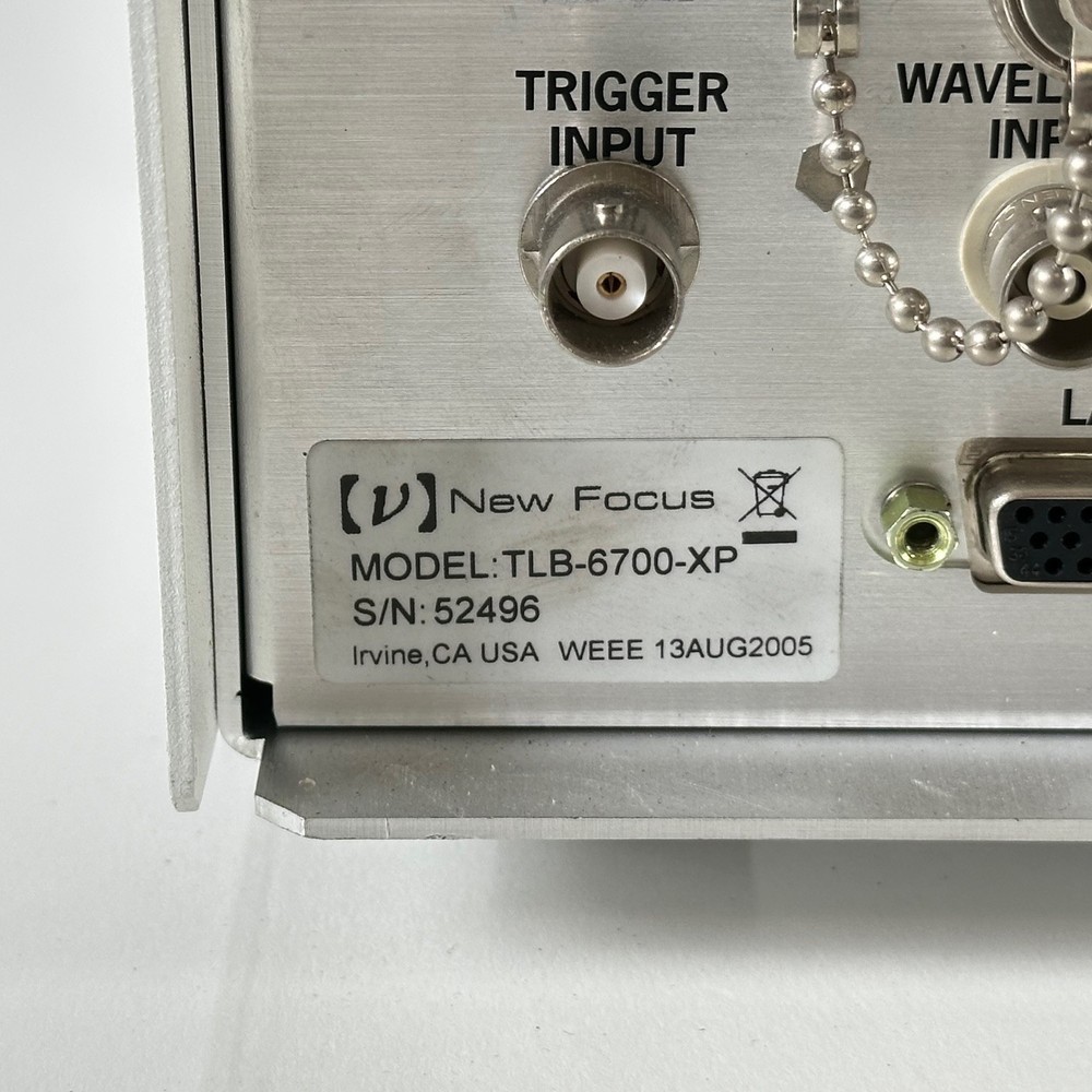 New Focus TLB-6700-XP Tunable Diode Laser Controller