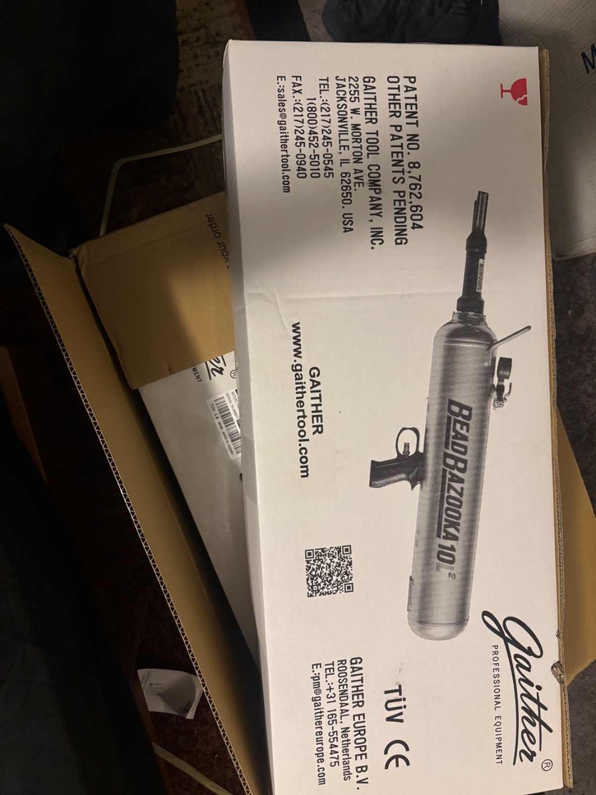 Gaither BB10L2 Generation 2 Trigger-Style 10-Liter Bead Bazooka Tire Bead Seater