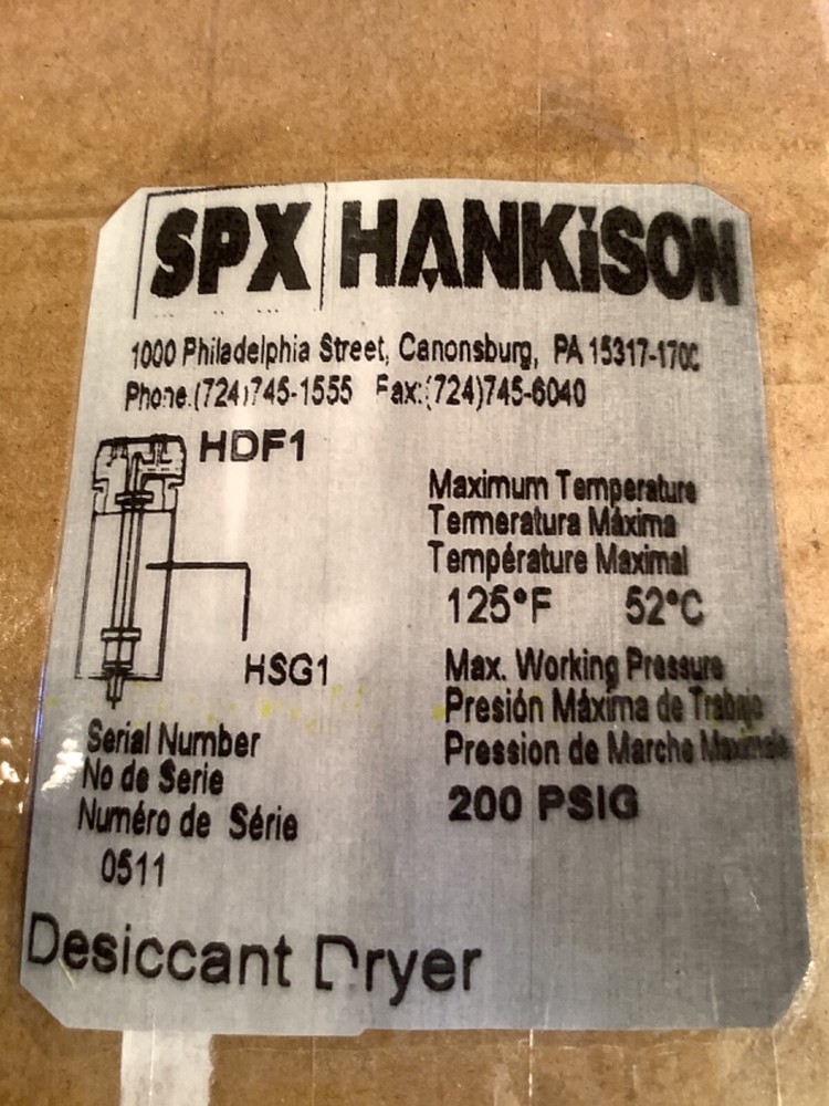 Hankison Dessicant dryer HDF1