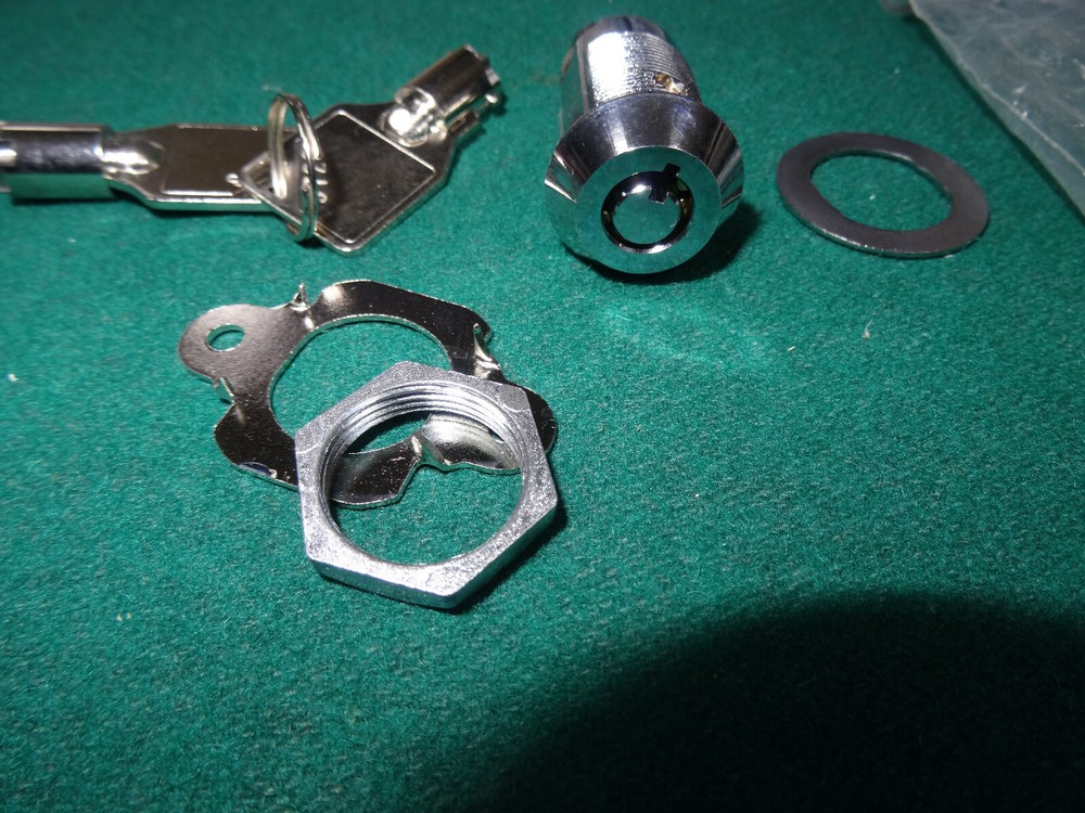 Key Switch Lock auto return 2 round key BUNDEL PAKET 5 pieces