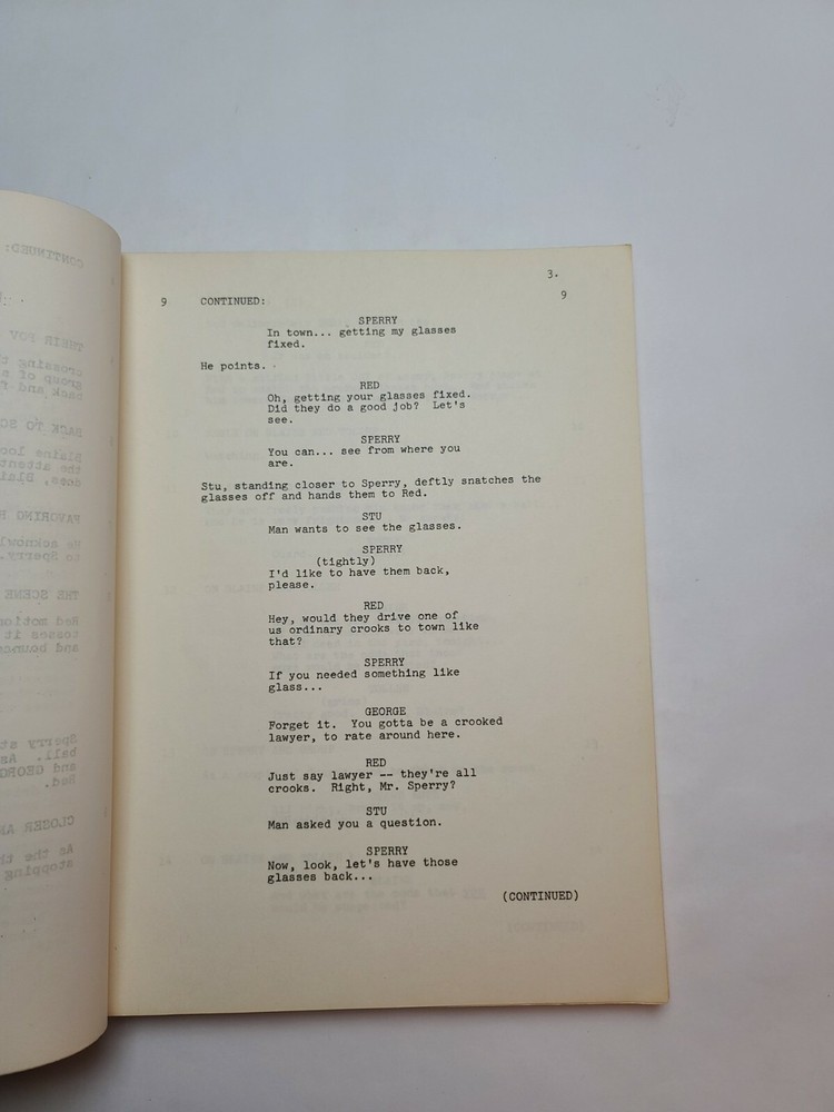 MOST WANTED / Elroy Schwartz 1976 Script, Robert Stack "The White Collar Killer"