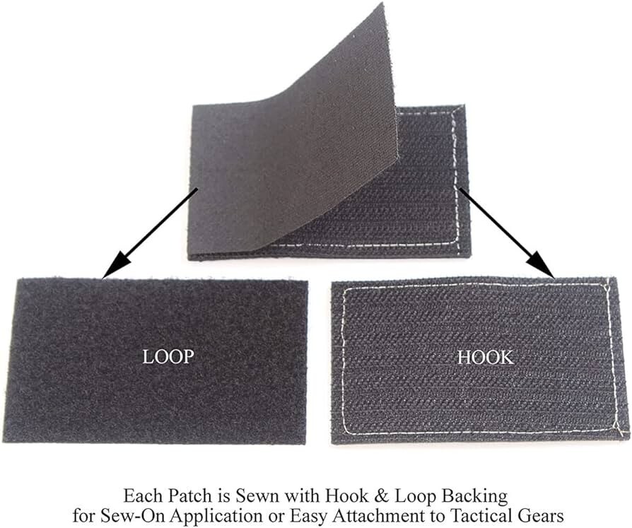 Tactical Ghost Rubber PVC Hook/Loop Morale Patch Glow In The Dark