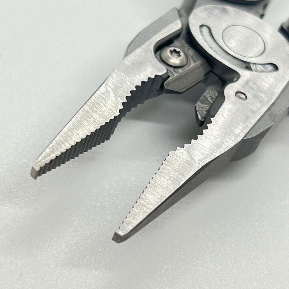 Damascus Replacement Wire Cutter Inserts For Leatherman Surge TTI Wave ARC P4 P2