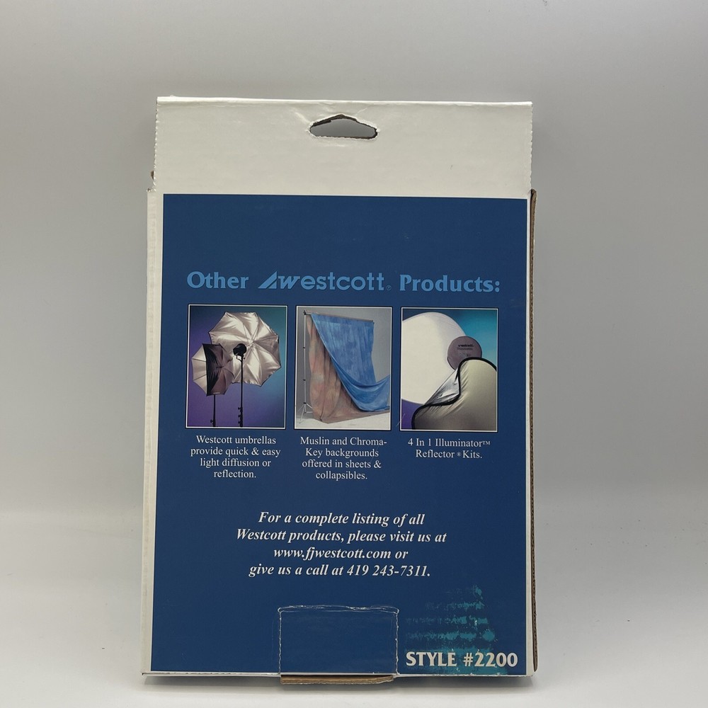 New Westcott Micro Apollo Light Modifier Softbox 5" x 8" Model #2200 Diffuser