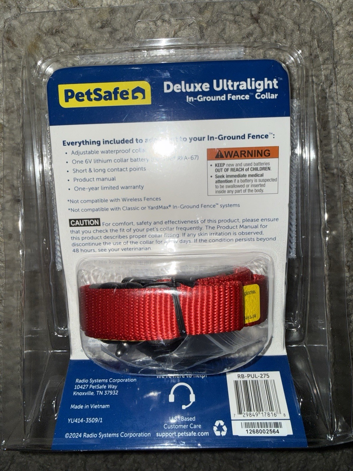 PetSafe Deluxe Ultralight In-Ground Fence Collar RB-PUL-275 Replaceable Battery