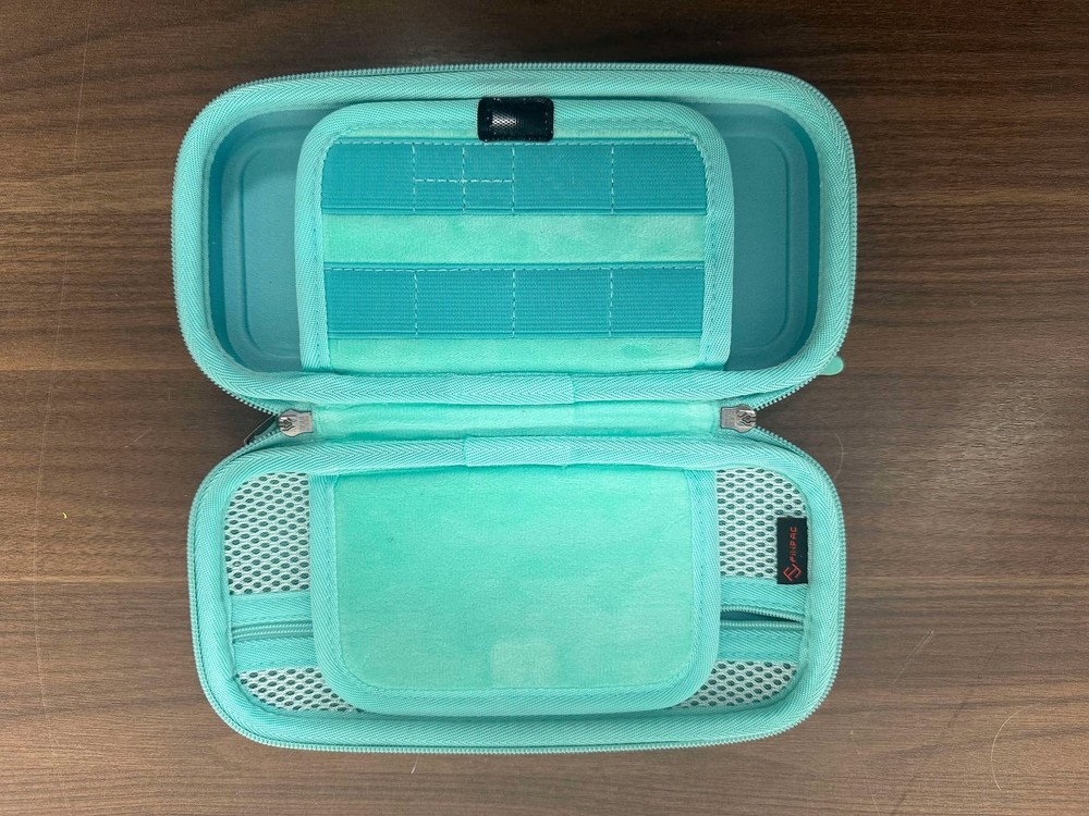 Sea Green Marble Pattern Rubberized Rugged Carrying Case For Nintendo Switch 4E