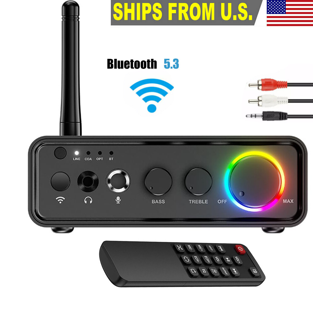 Upgraded Bluetooth5.3 Audio Receiver Transmitter Home Stereo TV HiFi Adapter USB