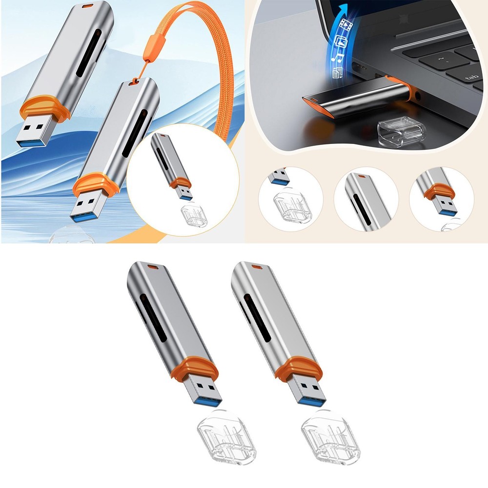 USB 3.0 Card Reader Replacement Electronics Accessory Card Slot Design