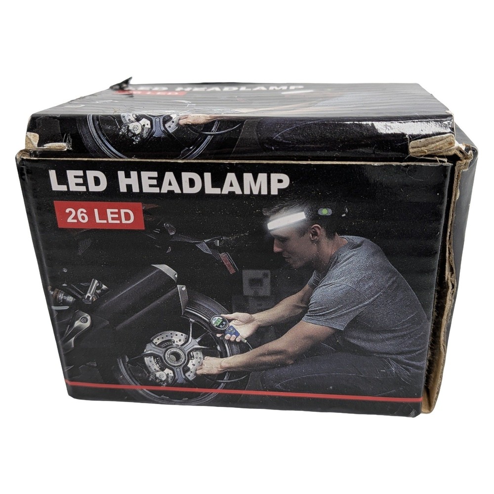 American Security Innovations 26 LED Headlamp Black Grey Adjustable Strap Boxed