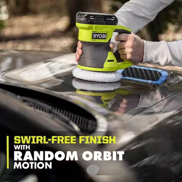 Brand Newin Box Ryobi ONE+ 18V 6 in. Two Speed Random Orbit Buffer (Tool Only)