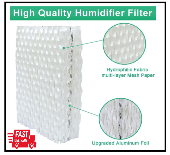 4-Pack Humidifier Filter Replacement for Equate, Humidifier Filter Replacement f