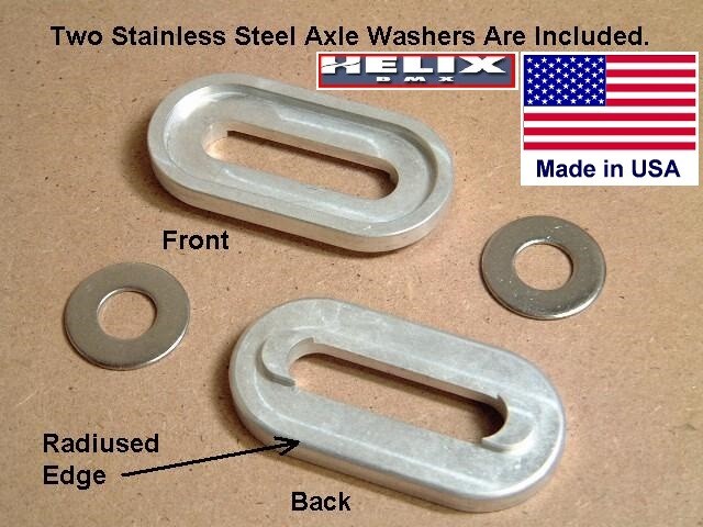 HELIX BMX DROPOUT SAVERS -Fits CRO-MO STEEL BMX & FIXED GEAR Frame w/ 3/8" Axles