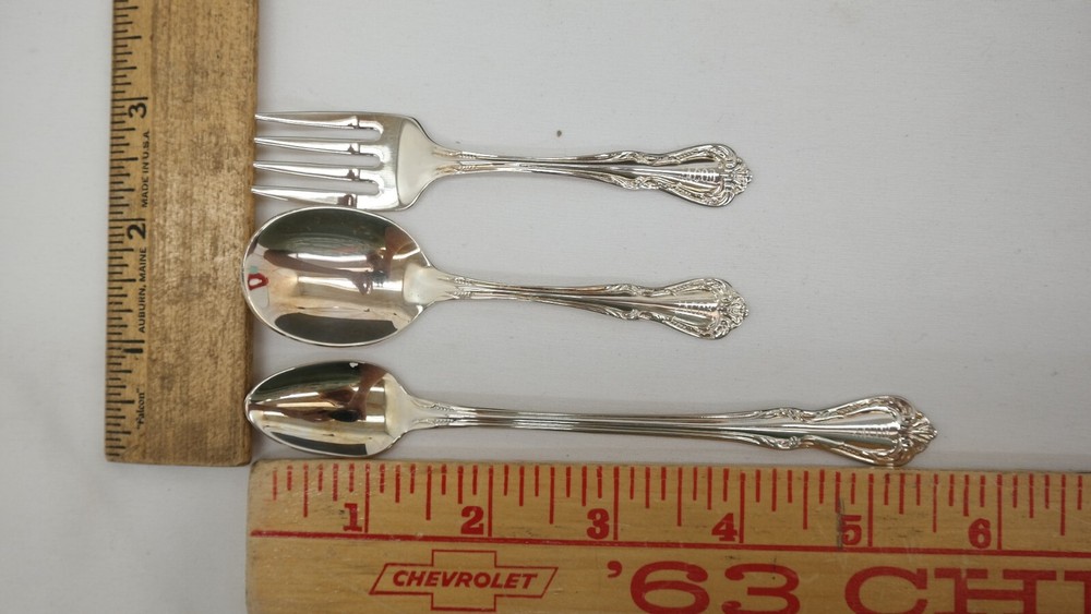 Oneida Harmony Silver Plated Silverware 3 Piece Baby Set "Jacob" JR