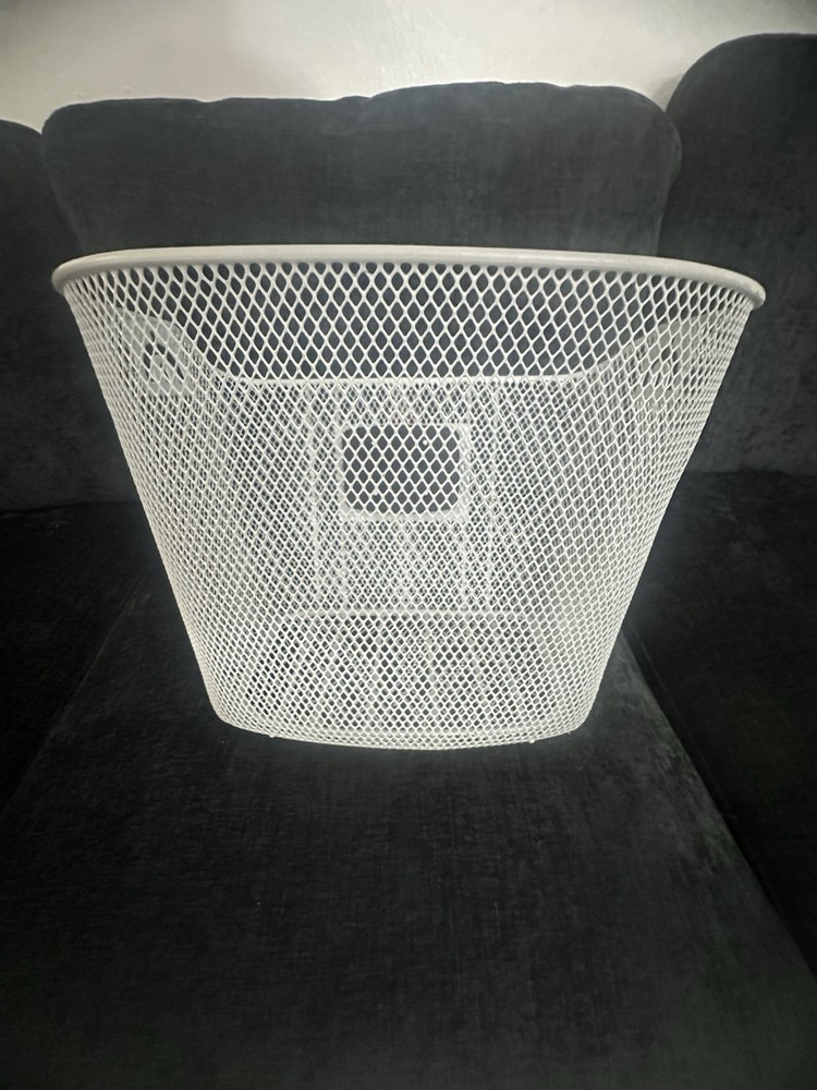 Front bicycle basket, mesh, metal, grey with Klickfix adapter