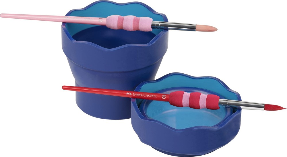 Foldable Blue Drinking Cup for Easy Storage 1 Count Water Container