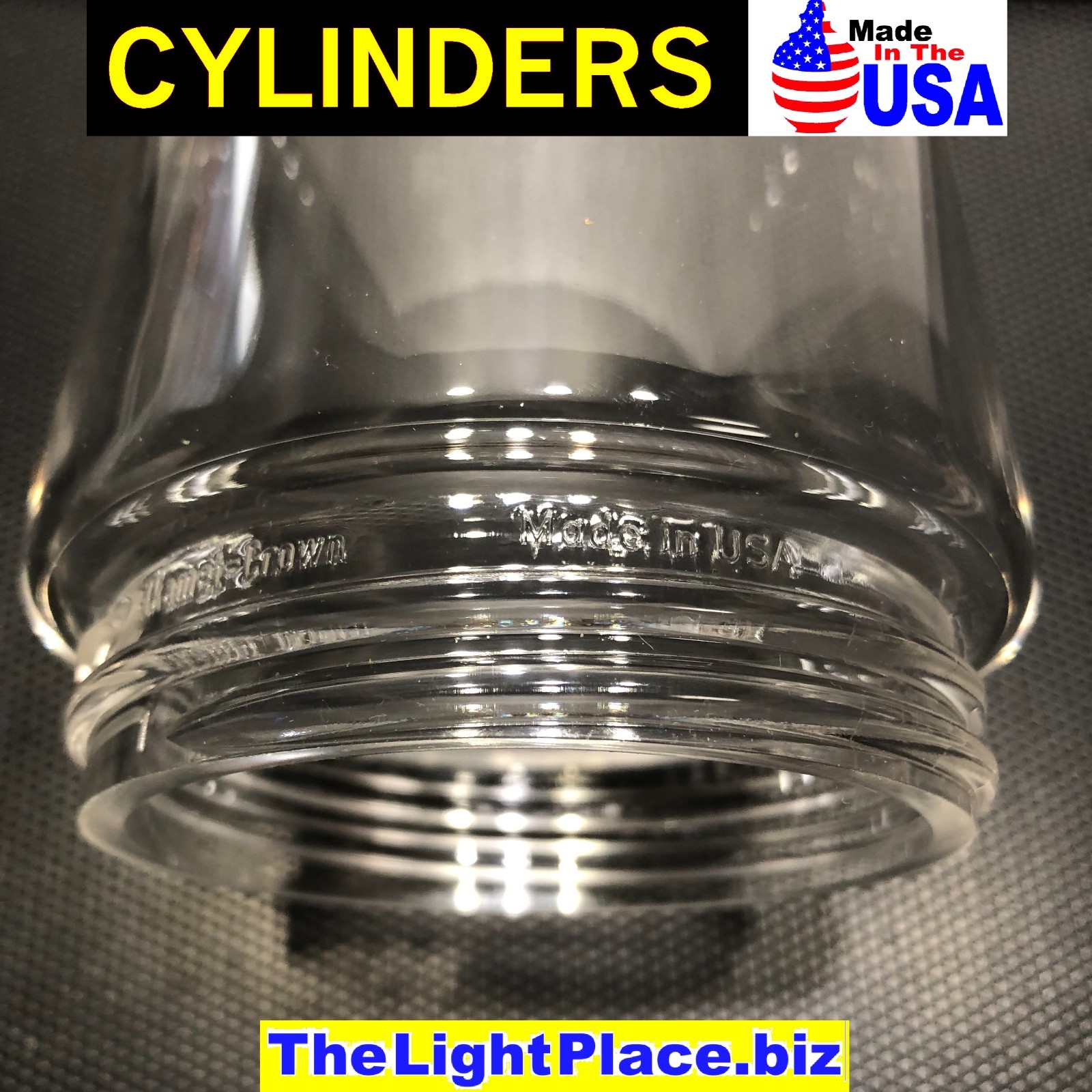 USA⭐️6" CLEAR ACRYLIC VAPOR PROOF LIGHT BULB FIXTURE JAR CYLINDER 3.25"SCREW LIP