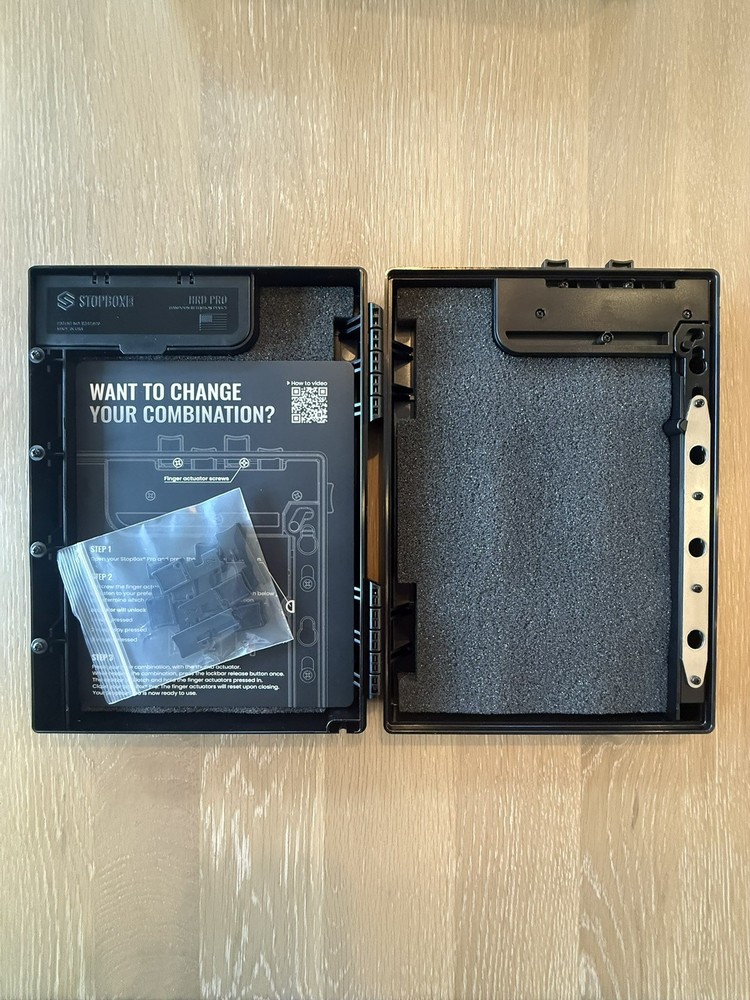 StopBox Pro Full-Size Handgun Safe Rapid Access Combination Lock Portable