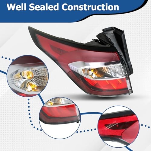 Left Side Outer Tail Light Assembly Replacement for Escape 2017 2018 2019
