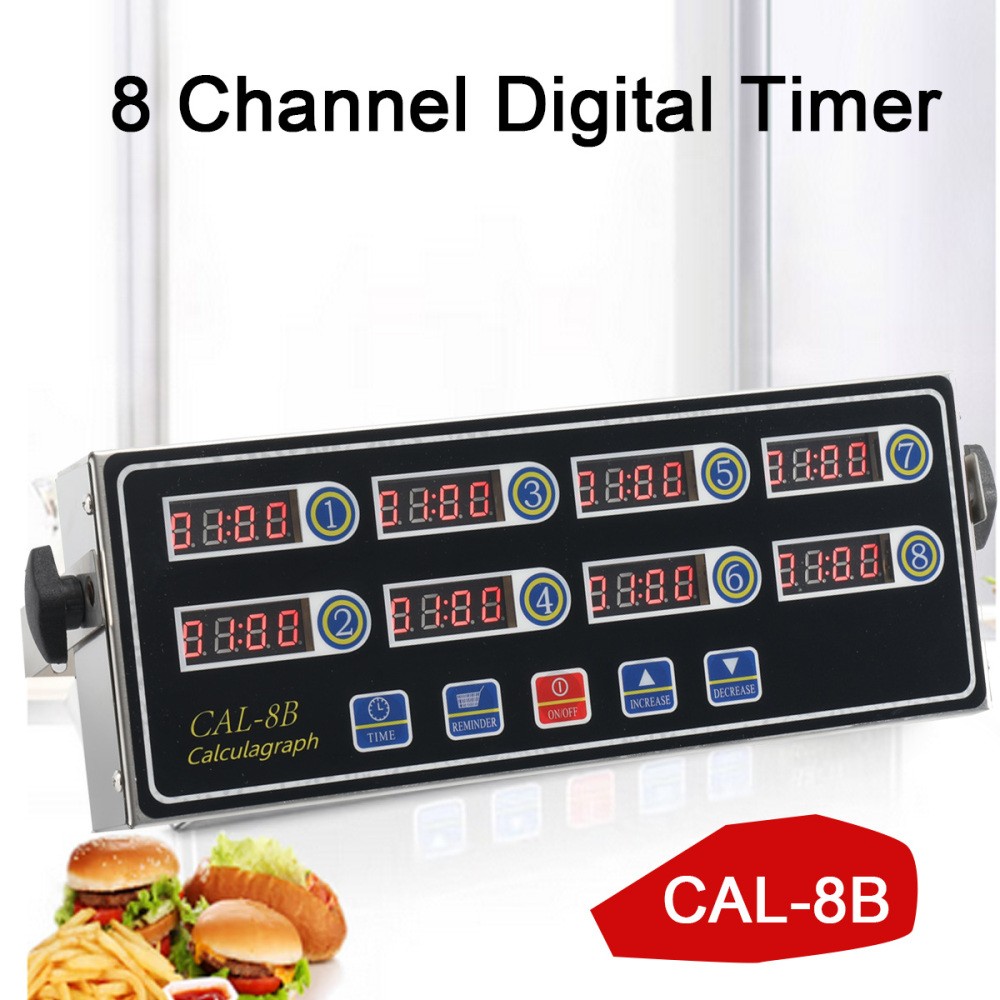 Commercial Kitchen Timers Digital Kitchen Timer 8 Channel for Cooking Timer