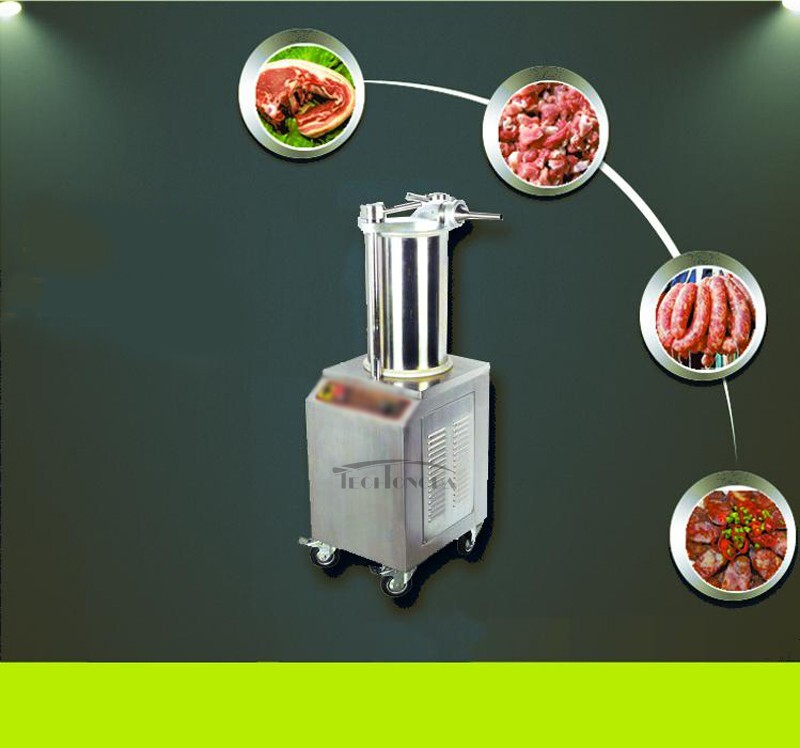 Hydraulic Sausage Stuffers 110V 26L Automatic Vertical Sausage Maker w/3 Stuffer