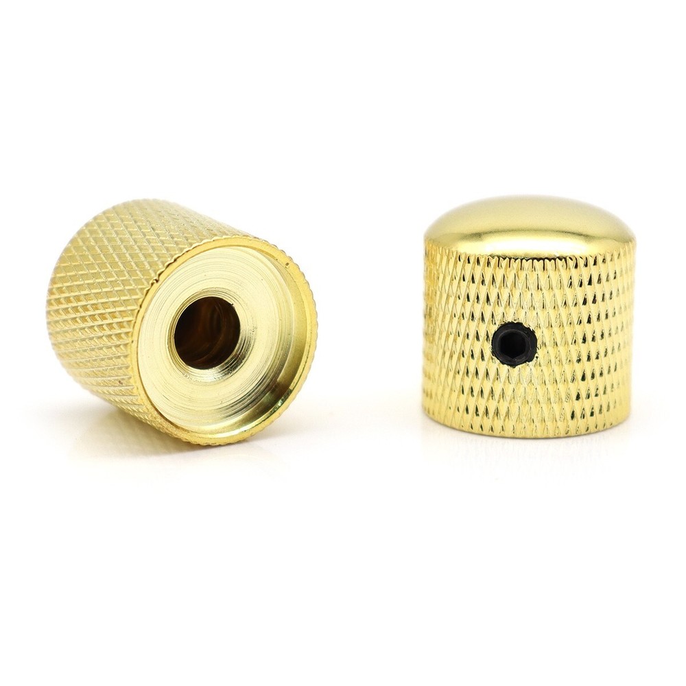4Pcs Gold Metal Dome Knobs Guitar Bass Volume Tone Speed Control Knobs