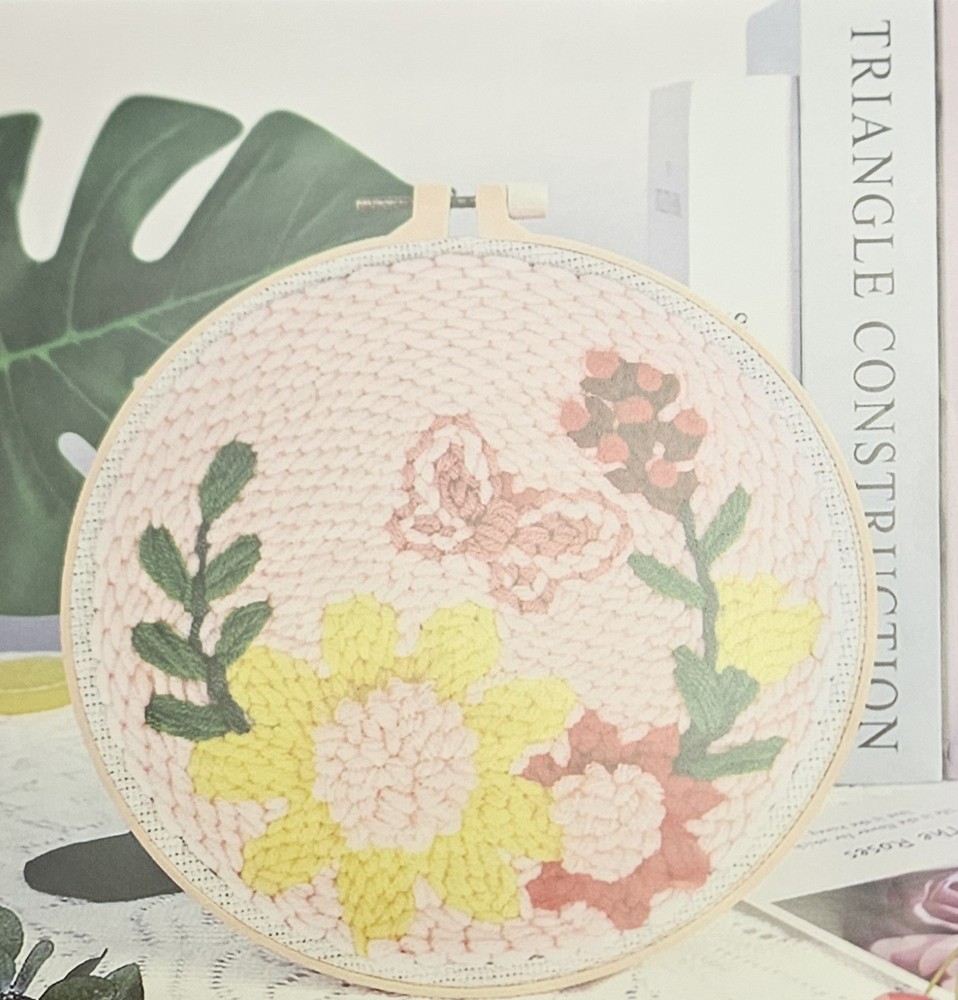 Punch Needle Kit For Beginners – 2 Floral Stitching Kits