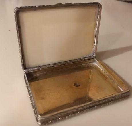 Fine Antique French Silver Frame Cigarette Box.