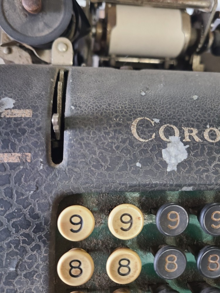 Antique Vintage Corona Business Office Calculator Adding Machine. Untested
