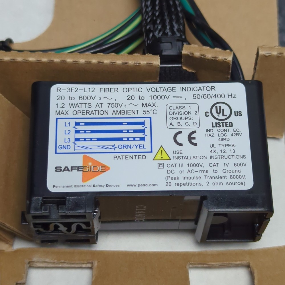 Grace Safeside Zero Voltage to Door Voltage Indicator 12" Optical Cable AC/DC