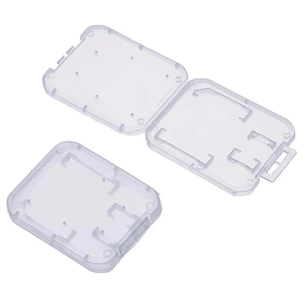 10 Pack Plastic Memory Card Case Storage Boxes Compatible with SD SDHC SDXC