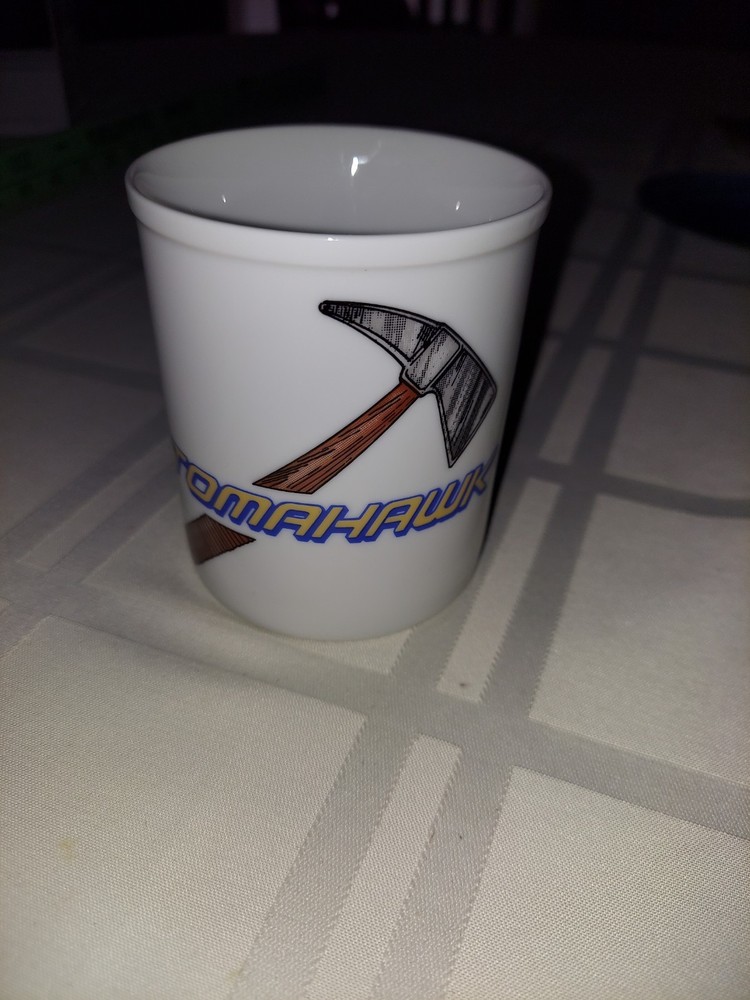 Vintage Tomahawk General Dynamics,  Ceramic Coffee Mug Cup Hatchet Axe Throwing
