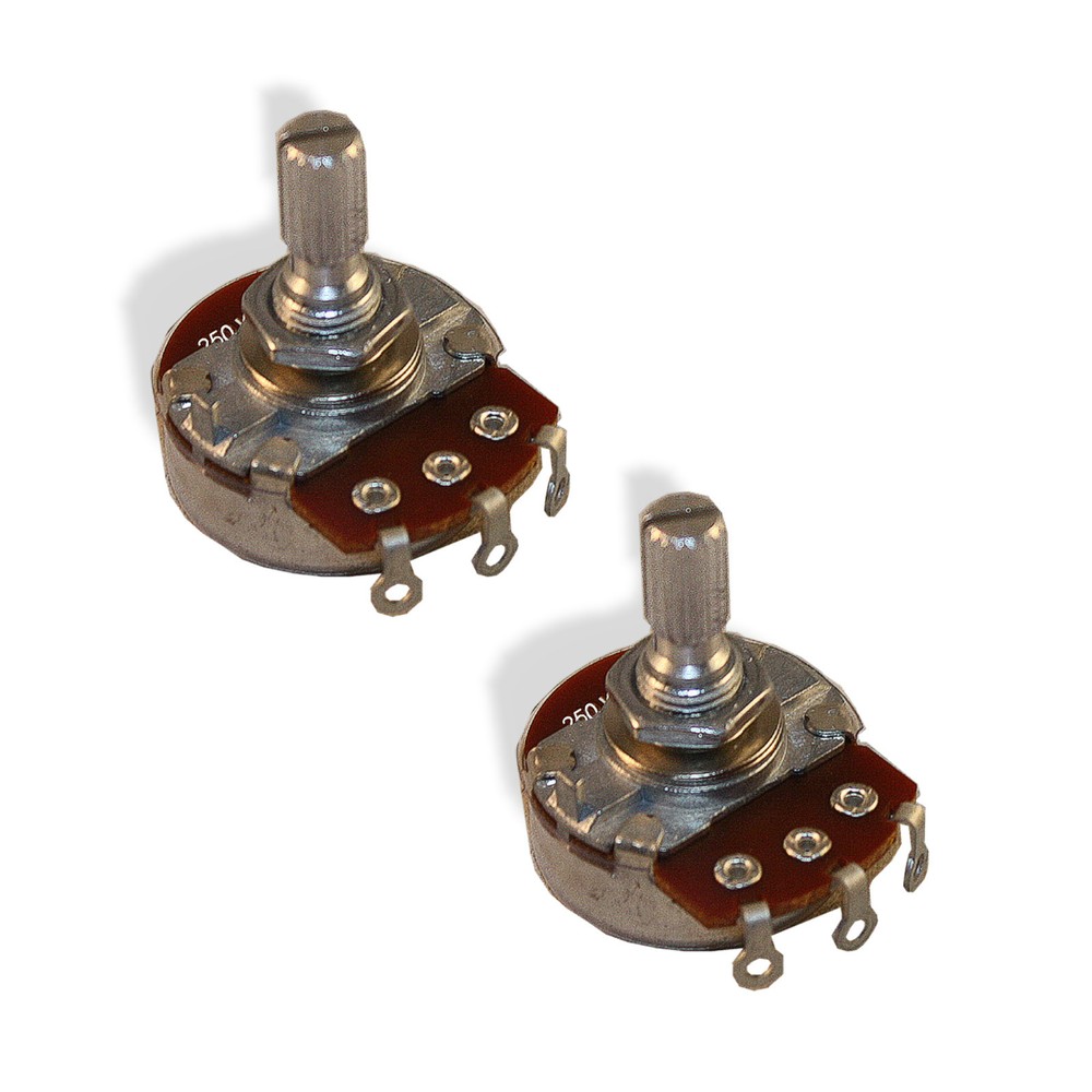 Potentiometer 250K A Quarter Size 2 Pack BI Technologies Bitterroot 081927A-2P