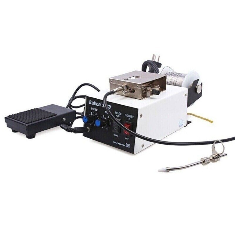 Full Automatic Tin Machine Solder Wire Feeder Soldering Iron Welding Table 220V