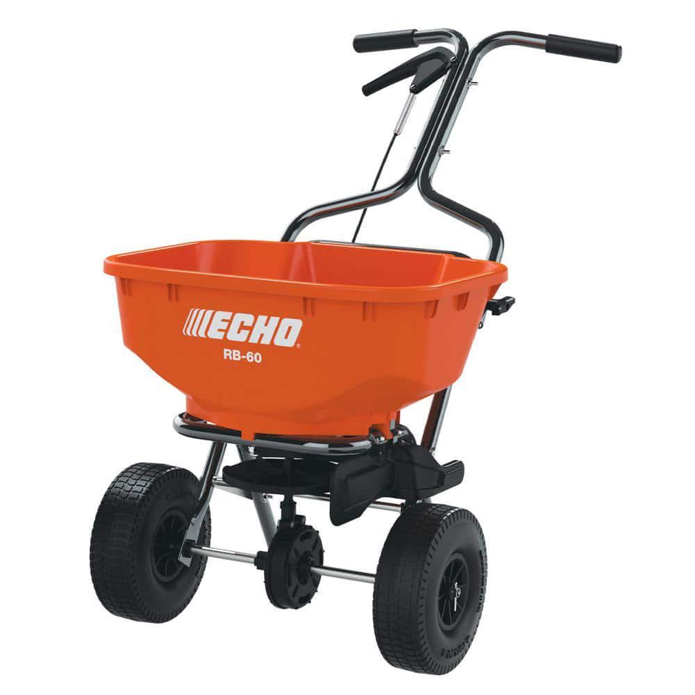 Lawn Spreader 60 lbs. Consistent Distribution Large Spread Hopper Heavy-Duty