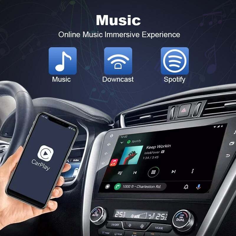 2-in-1 Wireless CarPlay Adapter&Android Auto Wireless Adapter, Plug&Play