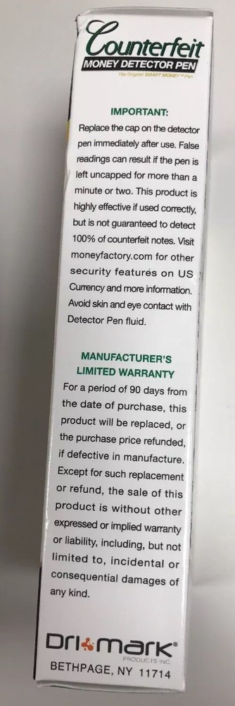 Dri-Mark Smart Money Counterfeit Bill Detector