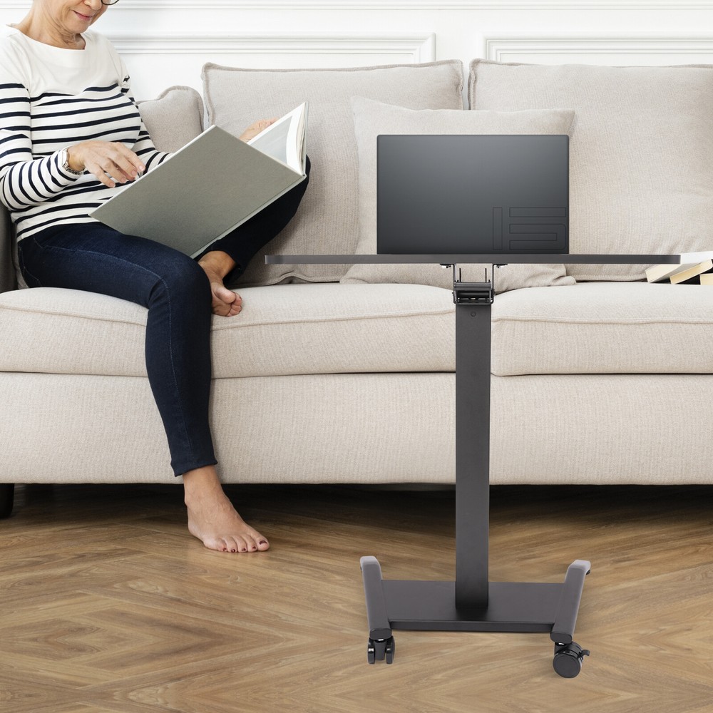 Rolling Desk Laptop Podium Desk Standing Lifting Desk Computer Table Adjustable